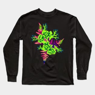 Coral Carnation - Green/Purple Long Sleeve T-Shirt